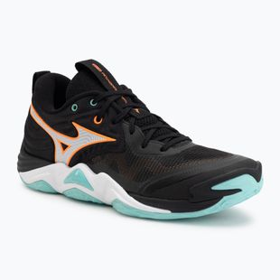 Volleyball shoes Mizuno Wave Momentum Elite black/tangelo/ice green