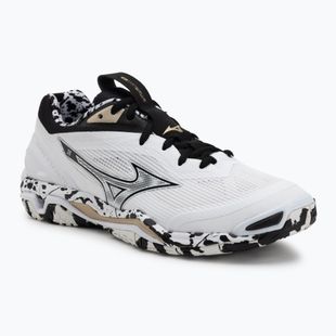 Handball shoes Mizuno Wave Stealth 6 white/black/ge gold