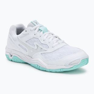 Women's handball shoes Mizuno Wave Phantom 3 white/blue tint
