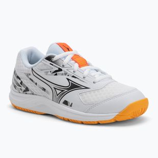 Mizuno Stealth Star 3 white/fiery coral 2/citrus children's shoes