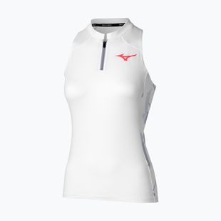 Women's Mizuno Daybreakers Printed Tank W white/icelandic blue T-shirt