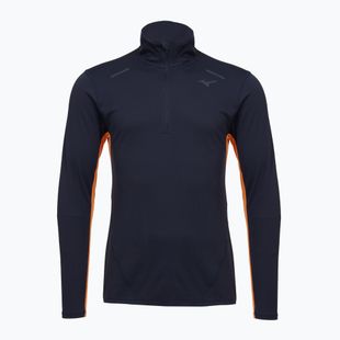 Men's running longsleeve Mizuno Tech Thermal Charge Half Zip baritone blue