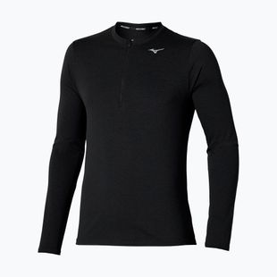 Men's running longsleeve Mizuno Core Impulse Half Zip Tee black