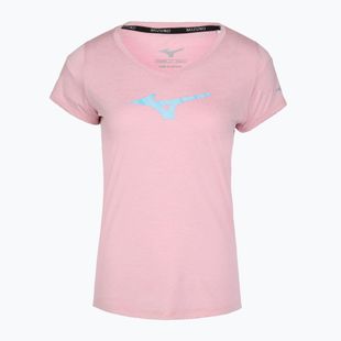 Women's running shirt Mizuno Core Runbird Tee bleached mauve