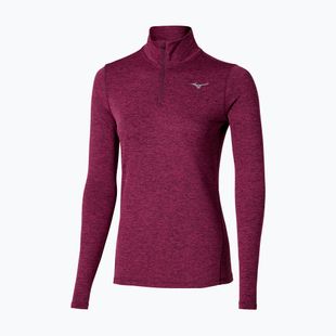 Women's running sweatshirt Mizuno Core Impulse Half Zip Tee dark purple