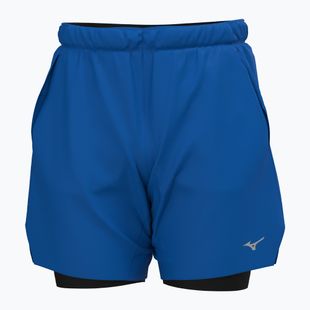 Men's Mizuno Core 7.5 2IN1 running shorts princess blue