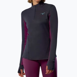Women's running sweatshirt Mizuno Active Warm Half Zip baritone blue