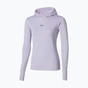 Women's running sweatshirt Mizuno Active Warm Hooded icelandic blue