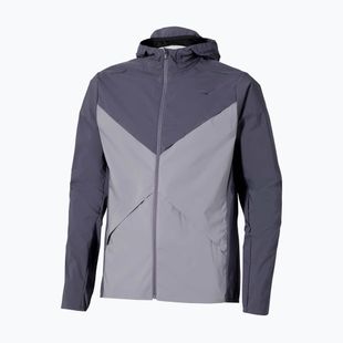 Men's running jacket Mizuno Tech Thermal Charge Hooded quiksilver