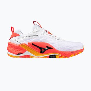 Mizuno Wave Stealth Neo 2 white/flery coral 2/citrus handball shoe