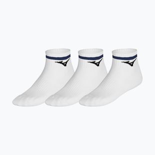 Socks Mizuno Training Mid With Line 3 pairs white/ultramarine