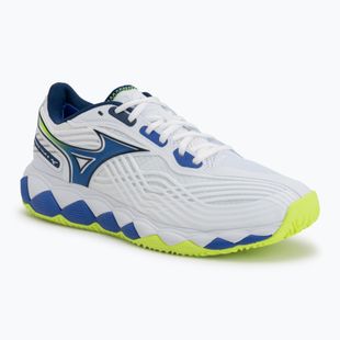 Tennis shoes Mizuno Wave Enforce Tour 2 CC white/dazzling blue/lightning