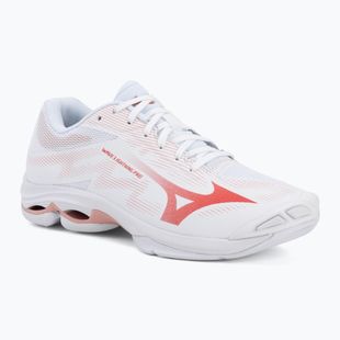 Women's volleyball shoes Mizuno Wave Lightning Pro white/rose elegance/lava falls
