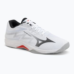Volleyball shoes Mizuno Lightning Select white/black/fiery red