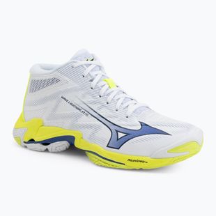 Volleyball shoes Mizuno Wave Lightning Elite Mid white/lighting yellow/dazzling blue