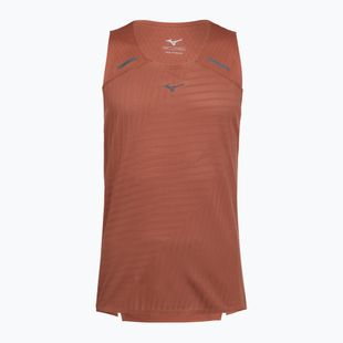 Men's running top Mizuno Tech Light Tank copper brown