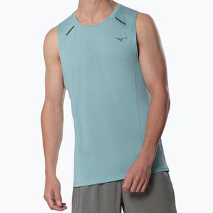 Men's running top Mizuno Active DryAeroFlow Tank Top aquifer