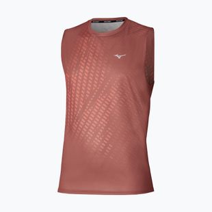 Men's running top Mizuno Core Graphic Sleeveless copper brown