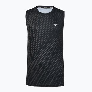 Men's running top Mizuno Core Graphic Sleeveless black/gray