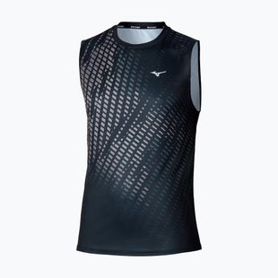 Men's running top Mizuno Core Graphic Sleeveless black/gray