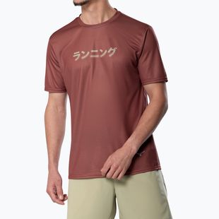 Men's running top Mizuno Core Graphic TeeT-shirt do biegania męska Mizuno Core Graphic Tee copper brown