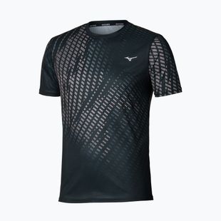 Men's running top Mizuno Core Graphic Tee black/gray