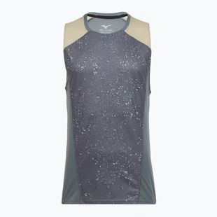 Men's running top Mizuno Active DryAeroFlow Graphic Tank Top lava smoke