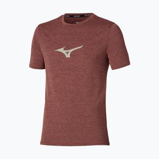 Men's running top Mizuno Core Runbird Tee copper brown