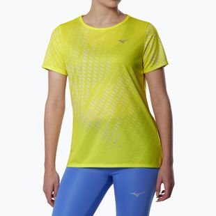 Women's running top Mizuno Core Graphic Tee lightning yellow