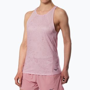 Women's running top Mizuno Active DryAeroFlow Graphic Tank Top pinkesque
