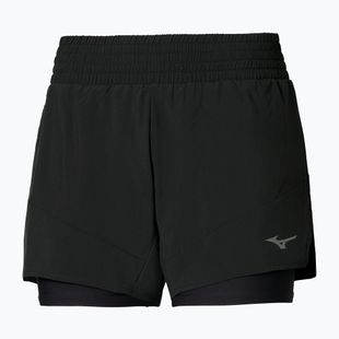 Women's running shorts Mizuno Active 2in1 4.5 black