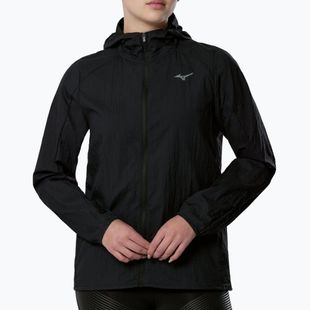 Women's running jacket Mizuno Tech Light Hooded Jacket black