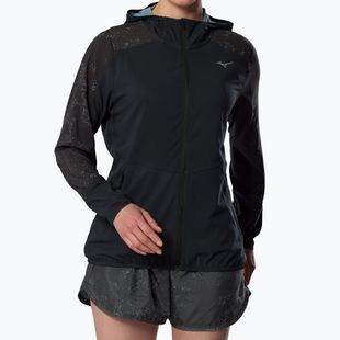 Women's running jacket Mizuno Active Alpha Hooded black