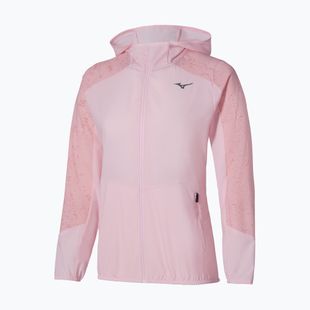 Women's running jacket Mizuno Active Alpha Hooded pinkesque