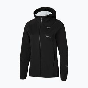 Women's running jacket Mizuno Trail Waterproof 20K Hooded black