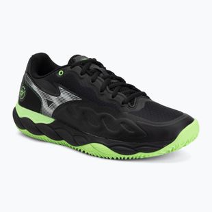 Padel shoes Mizuno Wave Enforce Court Padel black/foliage green/glowing ap