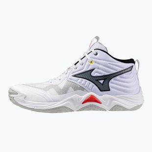 Volleyball shoes Mizuno Wave Momentum Elite Mid white/black/fiery red