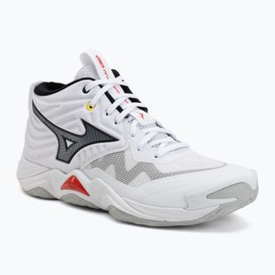 Volleyball shoes Mizuno Wave Momentum Elite Mid white/black/fiery red