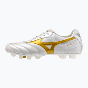 Football boots Mizuno Morelia II Elite FG white/football gold/galaxy silver