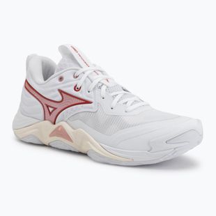 Women's volleyball shoes Mizuno Wave Momentum Elite white/rose elegance/lava falls