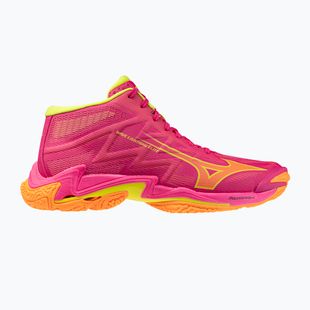 Volleyball shoes Mizuno Wave Lightning Elite Mid pink tetra/fortune yellow/light
