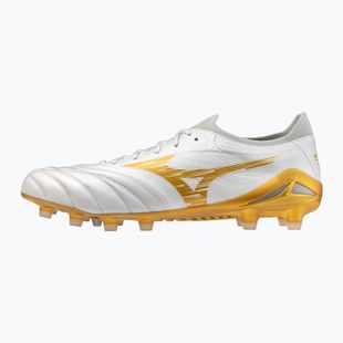 Football boots Mizuno Morelia Neo IV Beta Elite FG white/mp gold/cool gray 3c