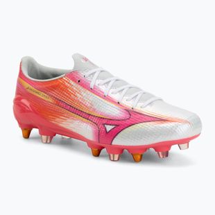 Football boots Mizuno Alpha III Japan Mix white/fuchsia purple
