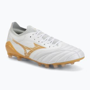 Football boots Mizuno Morelia Neo IV Beta Elite AG white/mp gold/cool gray 3c