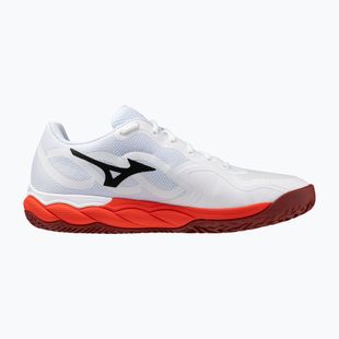 Men's tennis shoes Mizuno Wave Enforce Court CC fiery red/white/sun-dried tomato