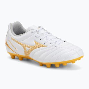 Children's football boots Mizuno Monarcida Neo III Select AG white/mp gold