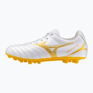 Children's football boots Mizuno Monarcida Neo III Select AG white/mp gold