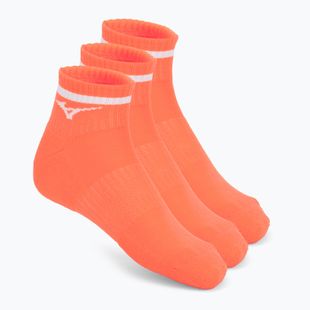 Socks Mizuno Training Mid With Line Lava Orange