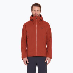 Rab Downpour Light men's rain jacket tuscan red