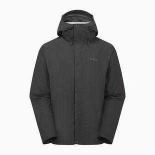 Men's rain jacket Rab Downpour black